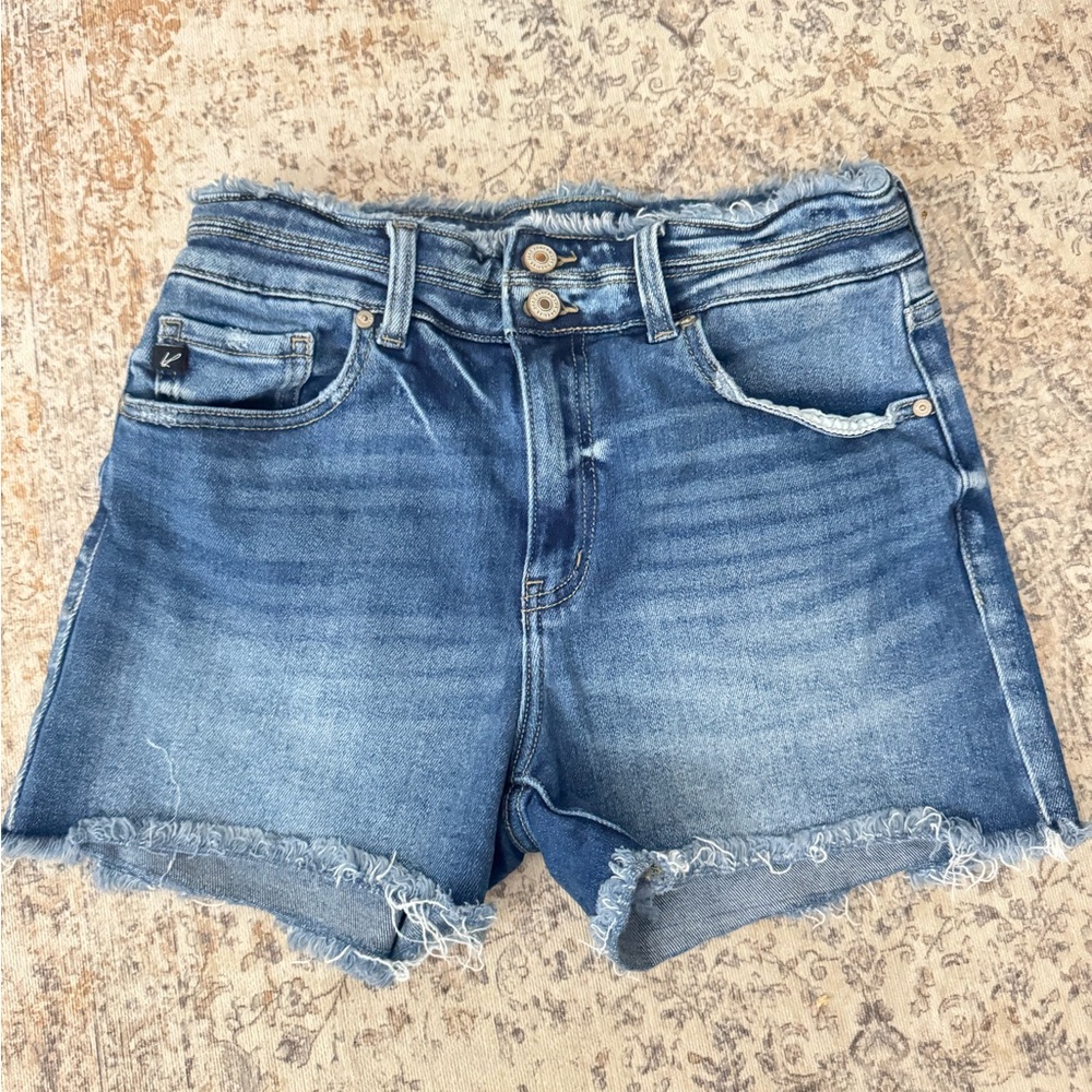 KanCan Distressed Blue Jean Shorts